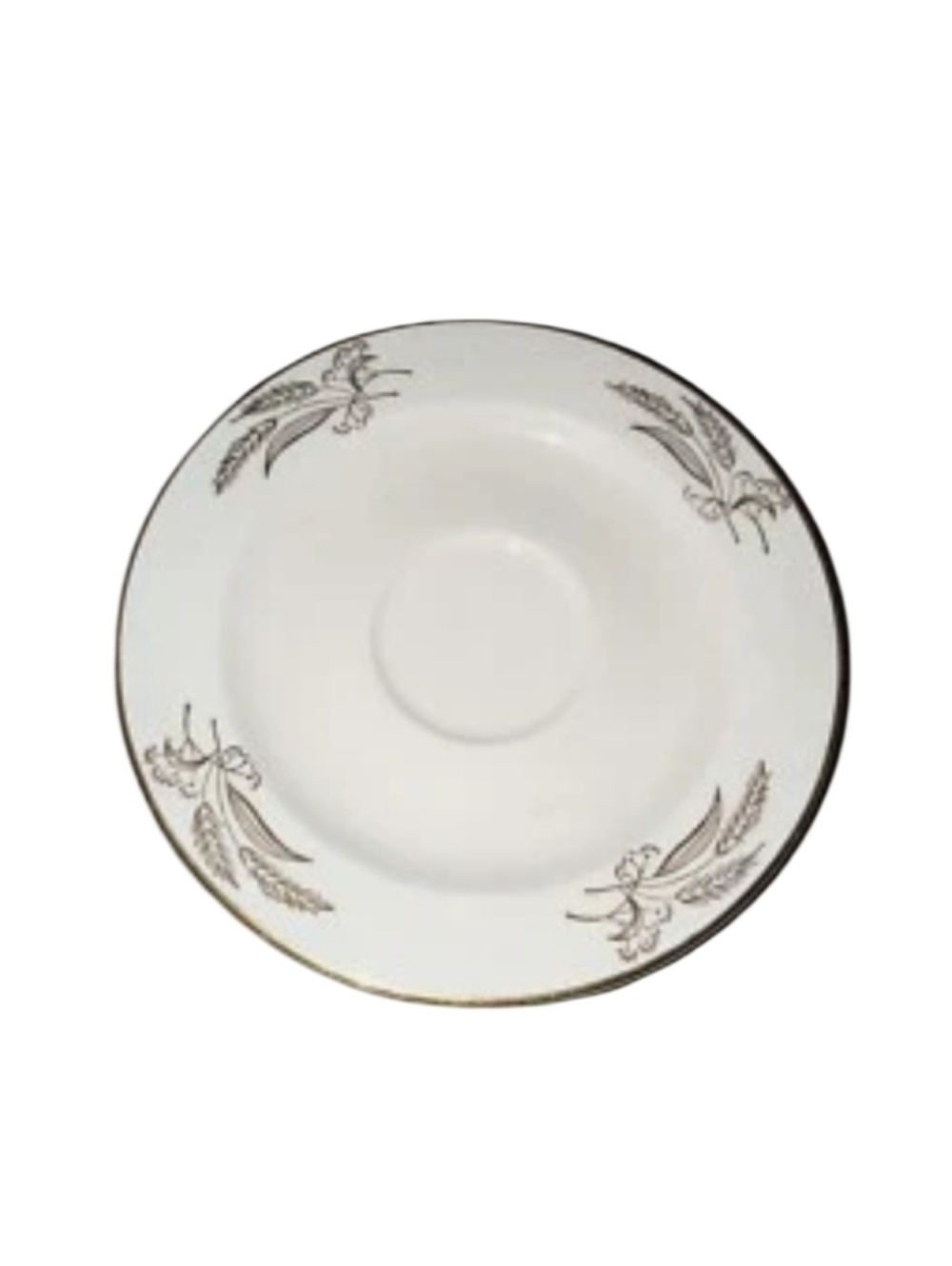 💰2 Vintage 1950's Lifetime China Prairie Gold Saucer Plates